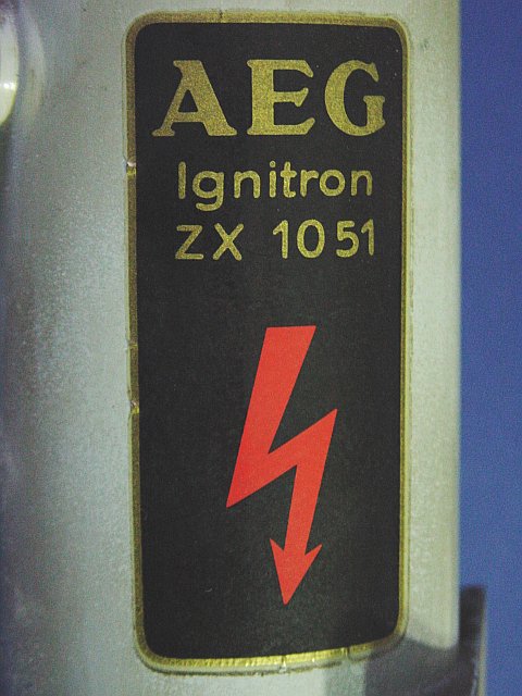 AEG ZX1051 Typenschild